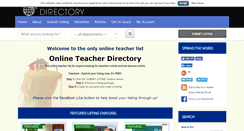 Desktop Screenshot of online-teacher-directory.com